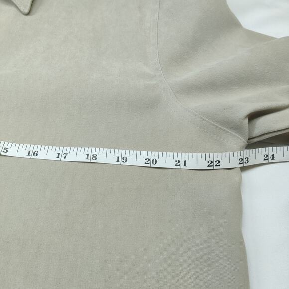 Vintage R&K Originals Faux Suede 90s Shirt Jacket Beige 12 Aztec Tribal Print - Picture 9 of 10